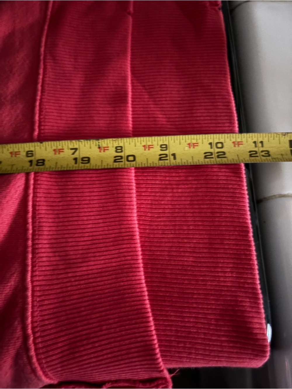Free People cropped Camden. NWOT. Size XL. Red in color - Picture 6 of 6